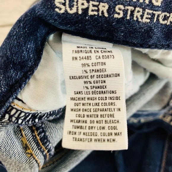 Womens American Eagle Outfitters Jegging Super Stretch Denim Blue Jeans Size 6 L - Picture 8 of 9